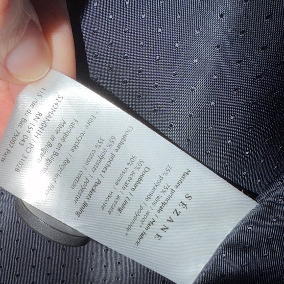 Sezane James coat Olive Green - Picture 5 of 6